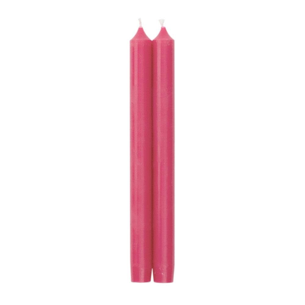 Straight Taper 10" Candles in Fuchsia - 2 Candles Per Package