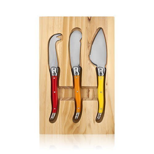 SunnySide: Cheese Knives &amp; Cutting Board