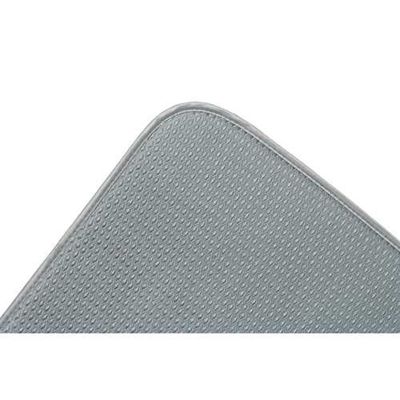 Envision Home Gray Dish Drying Mat 16"x18" Absorbent Microfiber Durable