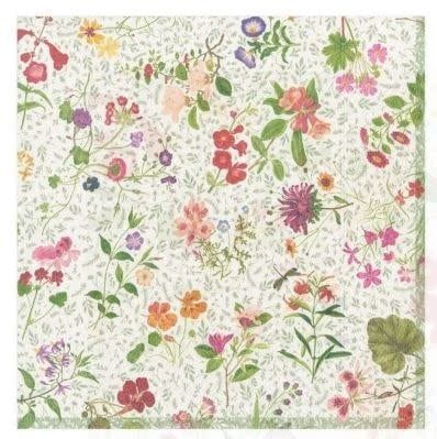 English Country Garden Paper Cocktail Napkins - 20 Per Package