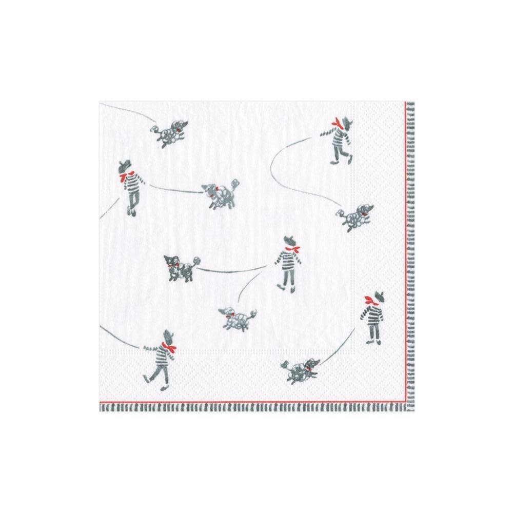 François et Fifi Paper Cocktail Napkins - 20 Per Package