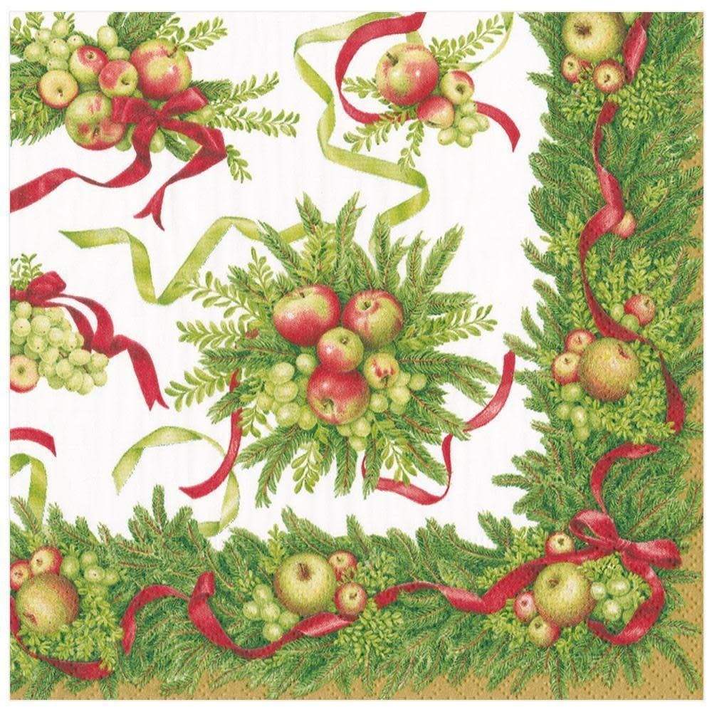 Apples and Greenery Paper Dinner Napkins - 20 Per Package
