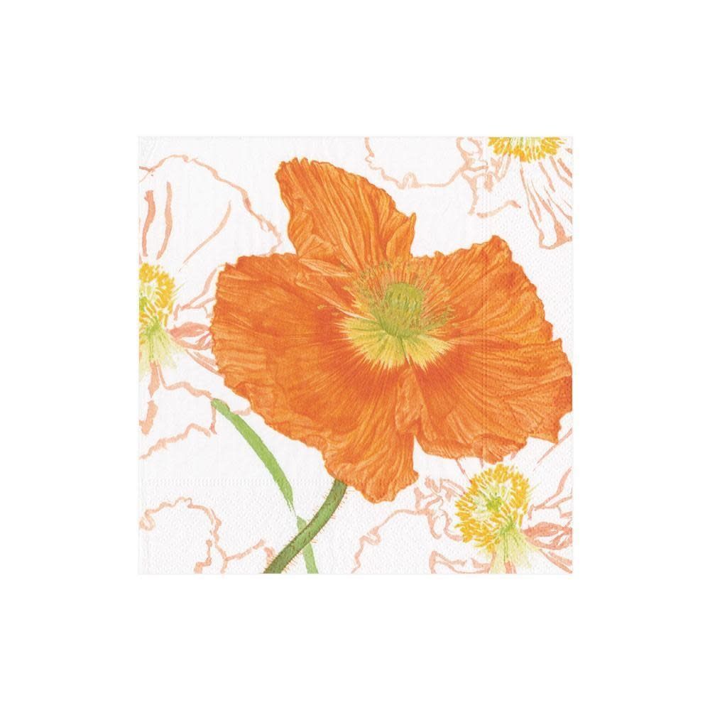 Poppy Field Paper Cocktail Napkins - 20 Per Package