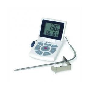 Probe Thermometer, Timer &amp; Clock Combo - White