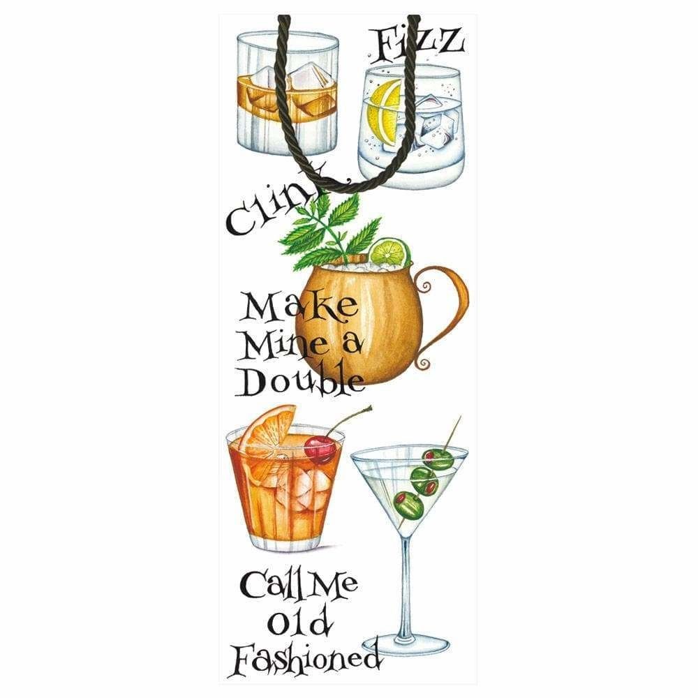 Cocktail Hour Wine &amp; Bottle Gift Bag - 1 Each