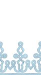 Dessin Passementerie Paper Linen Guest Towel Napkins in Stone Blue - 12 Per Package