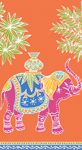 Royal Elephant Paper Guest Towel Napkins in Orange - 15 Per Package