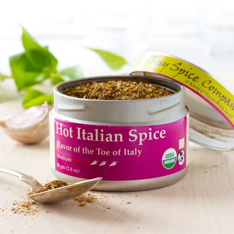 Organic Hot Italian Spice 2.8 oz.