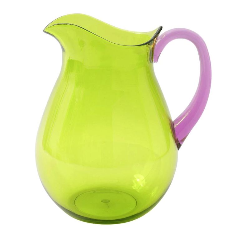 Acrylic Pitcher in Green with Amethyst Handle - 1 Each