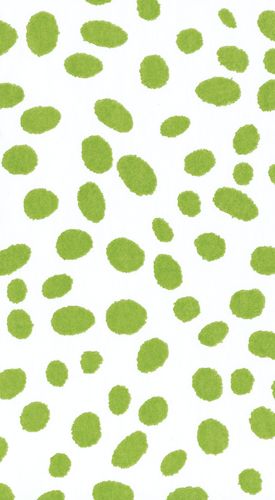 Spots Paper Linen Guest Towel Napkins in Green - 12 Per Package