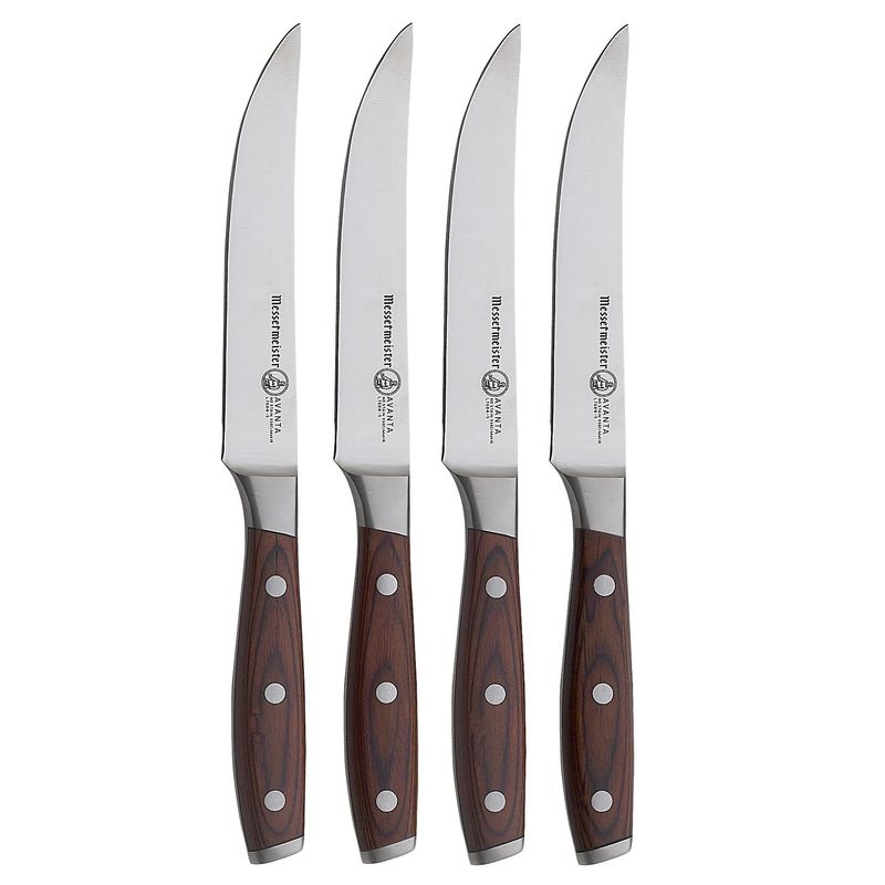 Avanta 4 Piece Steak Knife Set Pakka Wood