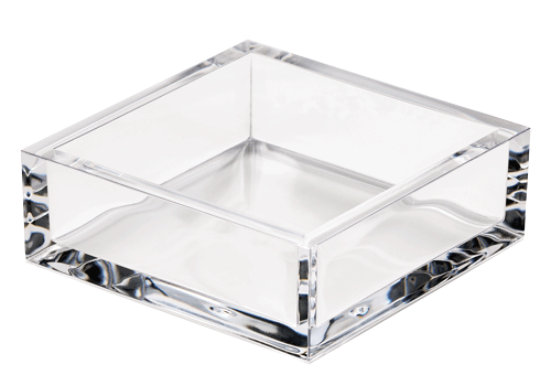 Acrylic Cocktail Napkin Holder in Crystal Clear - 1 Each