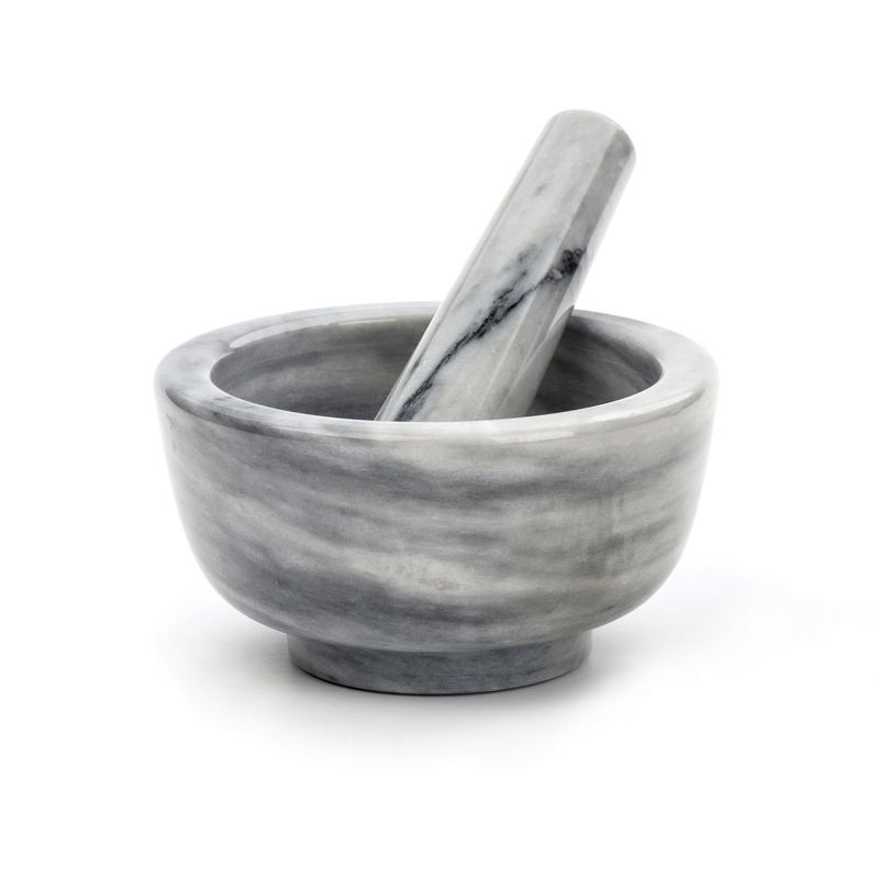 White Marble Mortar &amp; Pestle