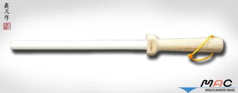 8.5" White Ceramic Honing Rod