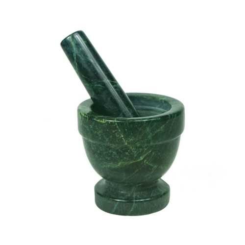 Mortar &amp; Pestle Green marble