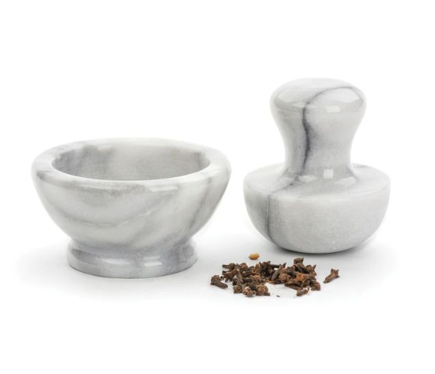 Mortar Spice Grinder - White