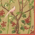 Scots Wallpaper Paper Cocktail Napkins in Gold - 20 Per Package