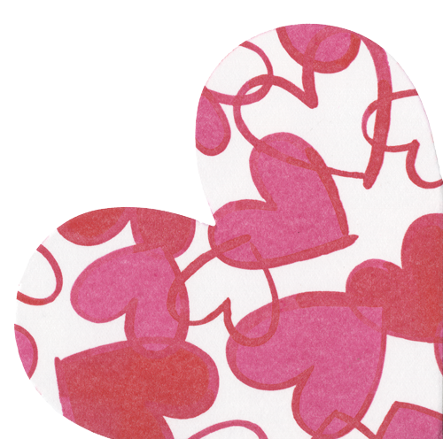 Napkin Lunch Die Cut Hearts - 15 Per Package