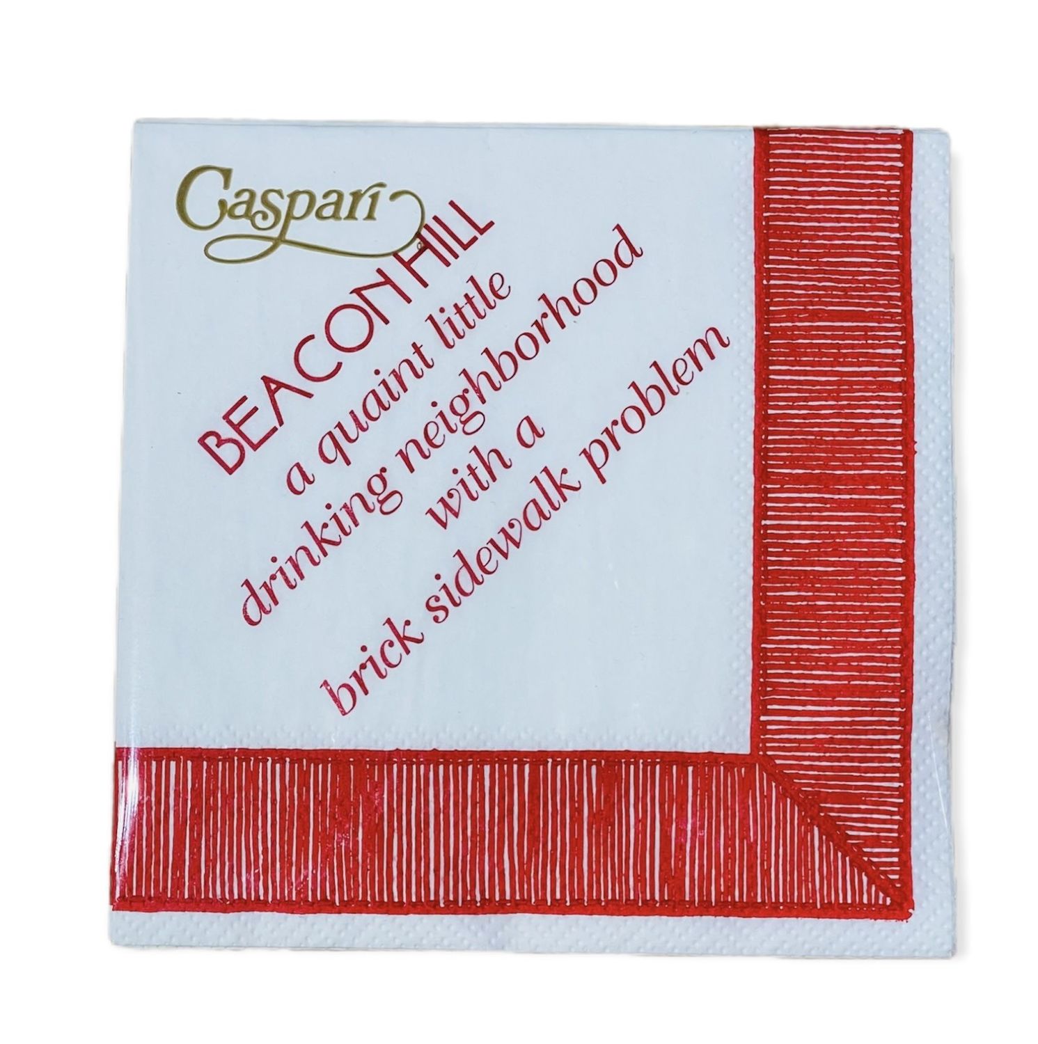 Beacon Hill "a quaint little drinking neighborhood" Cocktail Napkins - 24 Per Package