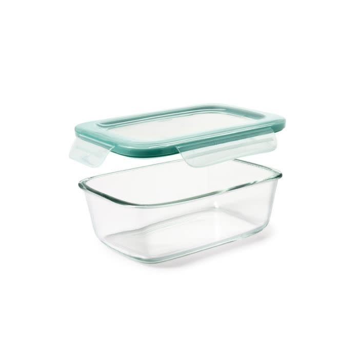 8 Cup Smart Seal Glass Rectangle Container