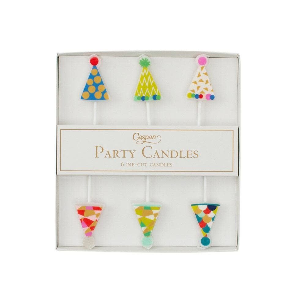 Party Hats Die-Cut Party &amp; Birthday Candles - 6 Per Package