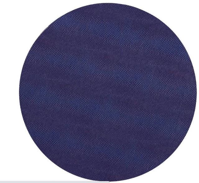 Snakeskin Felt-Backed Placemat in Navy Blue - 1 Each