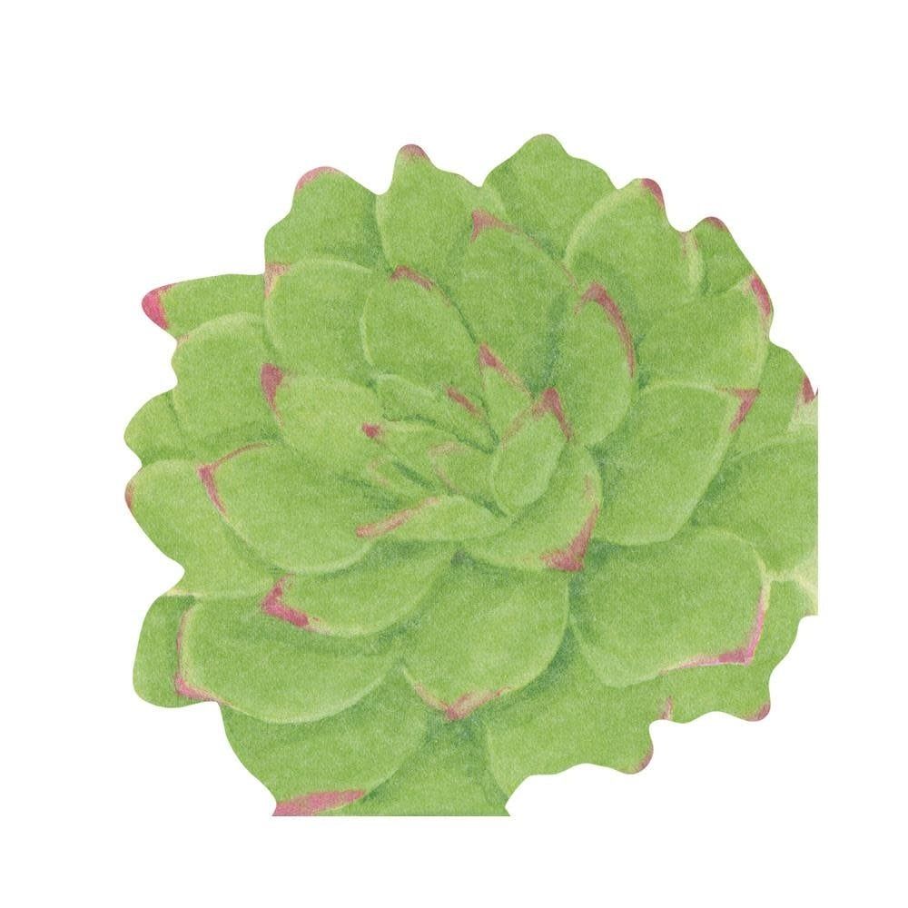 Succulents Die-Cut Paper Linen Party Napkins - 15 Per Package