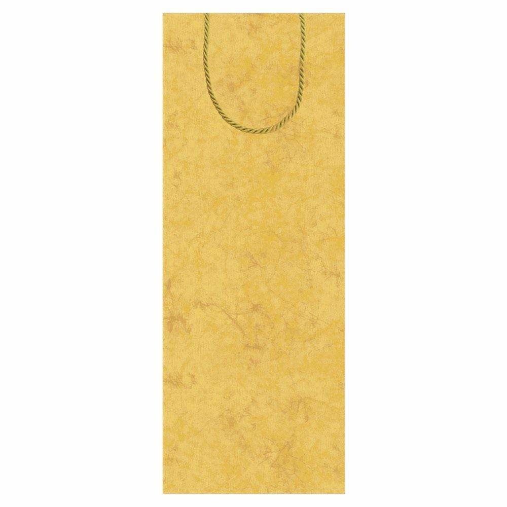 Antique Gold Wine &amp; Bottle Gift Bag - 1 Each