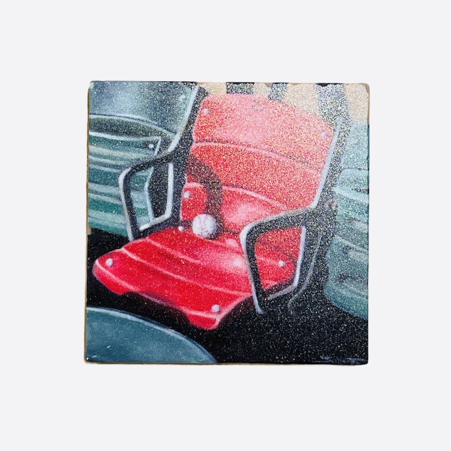 The Red Seat at Fenway Marble Coaster