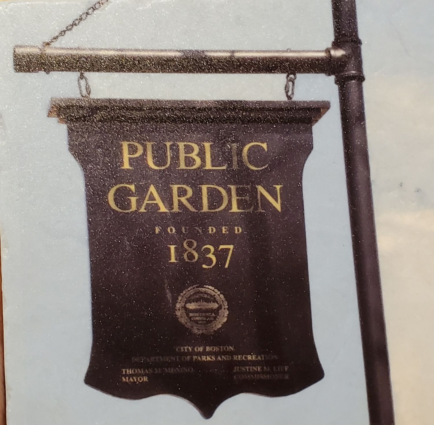 Public Garden Marble Coaster