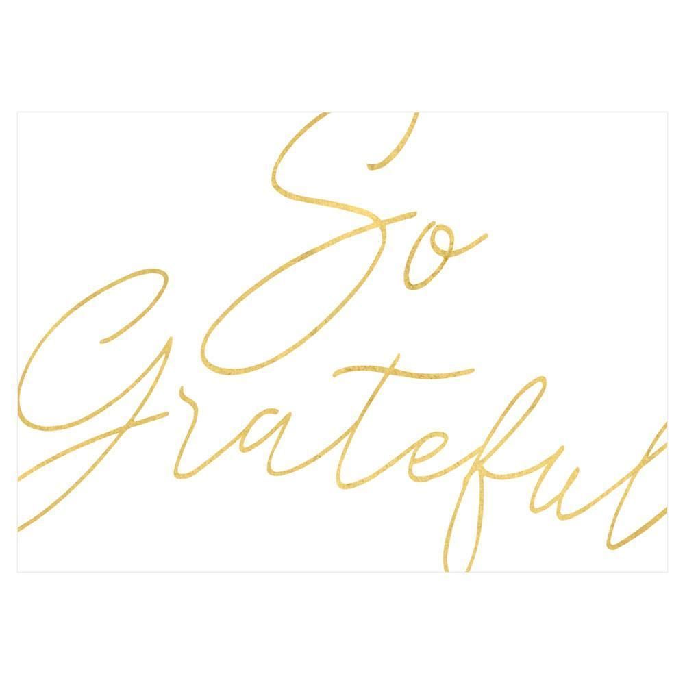 So Grateful Thank You Notes in Foil - 6 Note Cards &amp; 6 Envelopes
