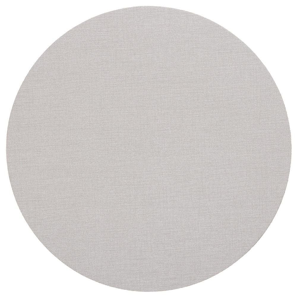 Classic Canvas Round Felt-Backed Placemat in Linen - 1 Each