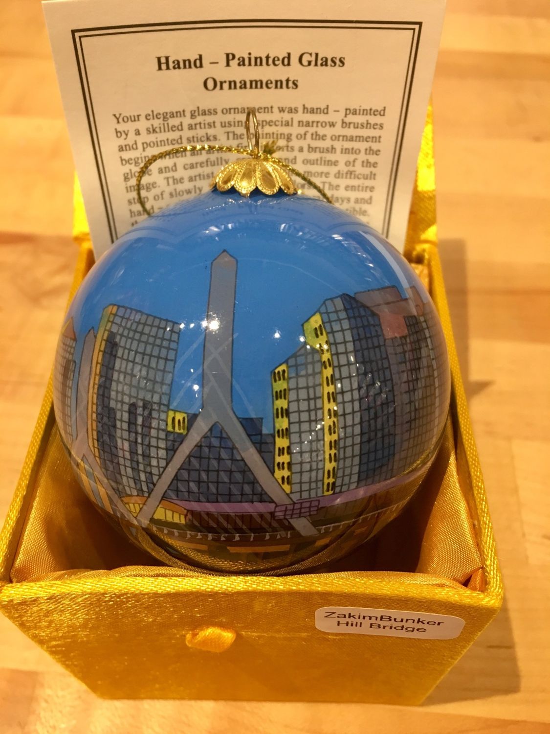 Boston Ornament Zakim Bridge