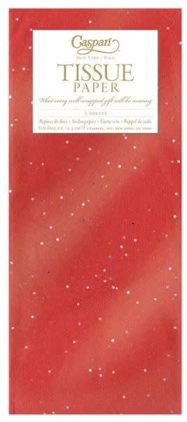 Solid Tissue Paper in Red Gemstone - 4 Sheets Included