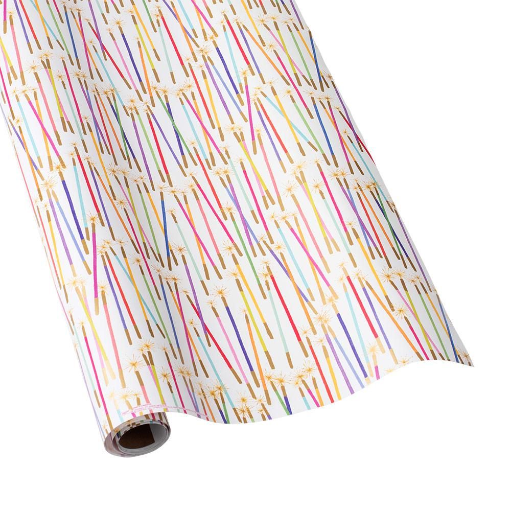 Party Candles Gift Wrapping Paper - 30" x 5' Roll