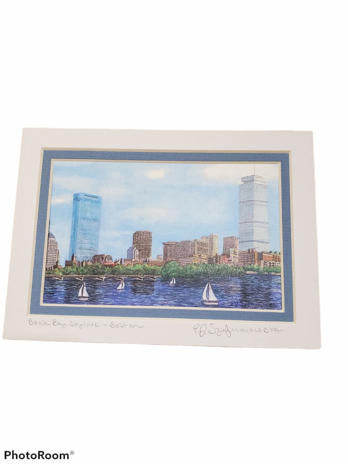 5x7 Print of Back Bay Skyline