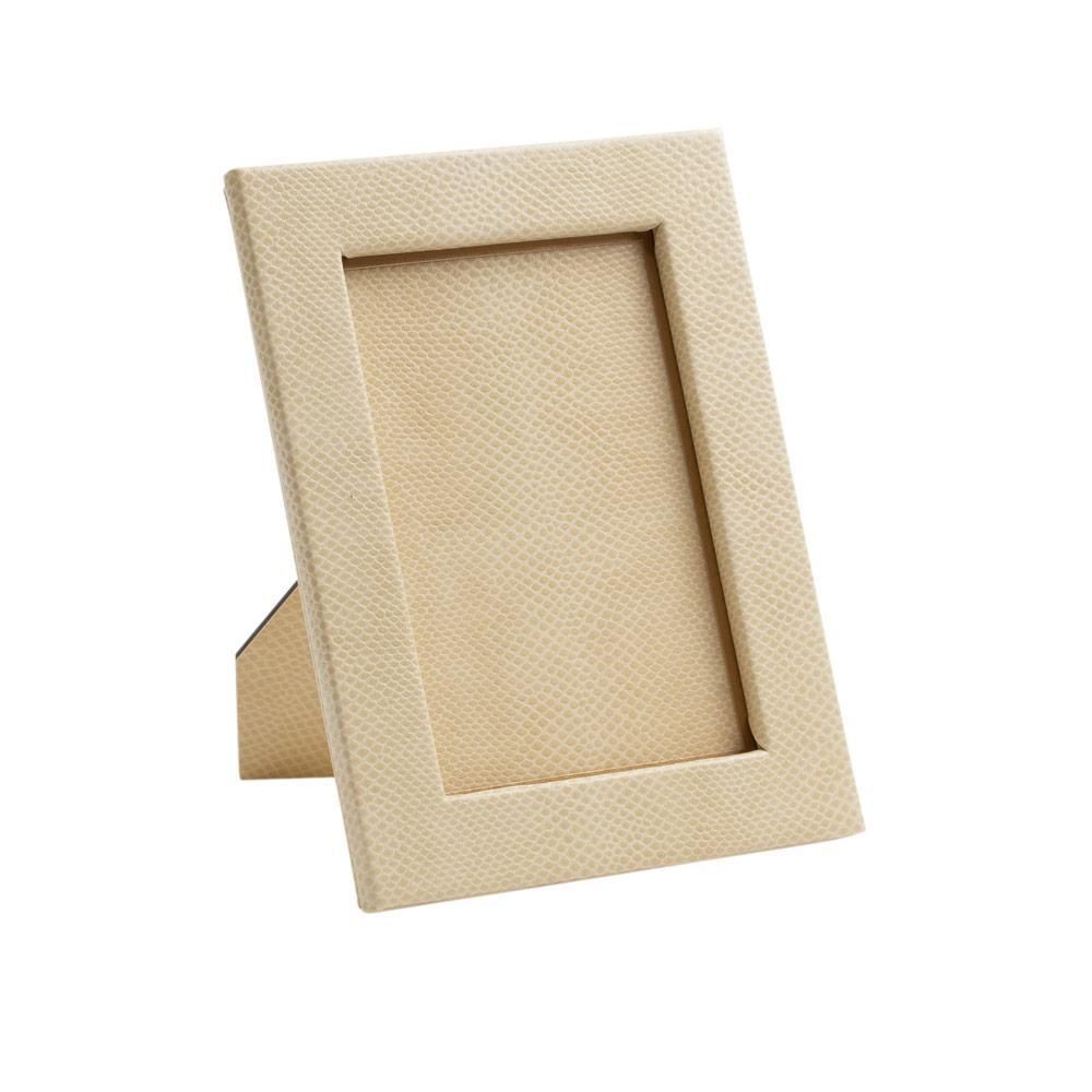 Snakeskin 5" x 7" Picture Frame in Ivory - 1 Each