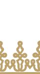 Dessin Passementerie Paper Linen Guest Towel Napkins in Gold - 12 Per Package
