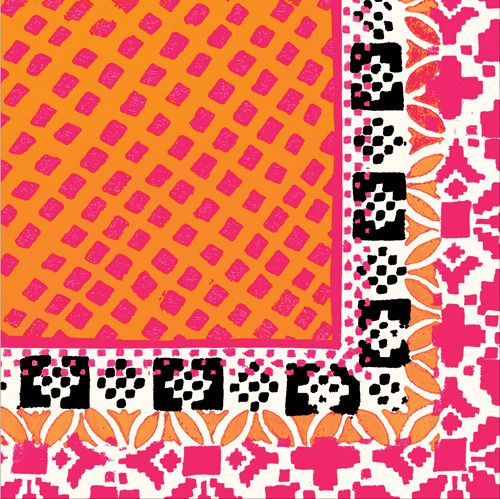 Frida Paper Cocktail Napkins in Black &amp; White - 20 Per Package