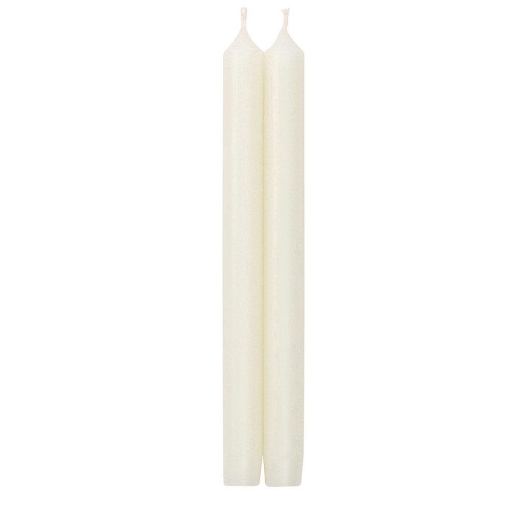 Straight Taper 12" Candles in White - 2 Candles Per Package