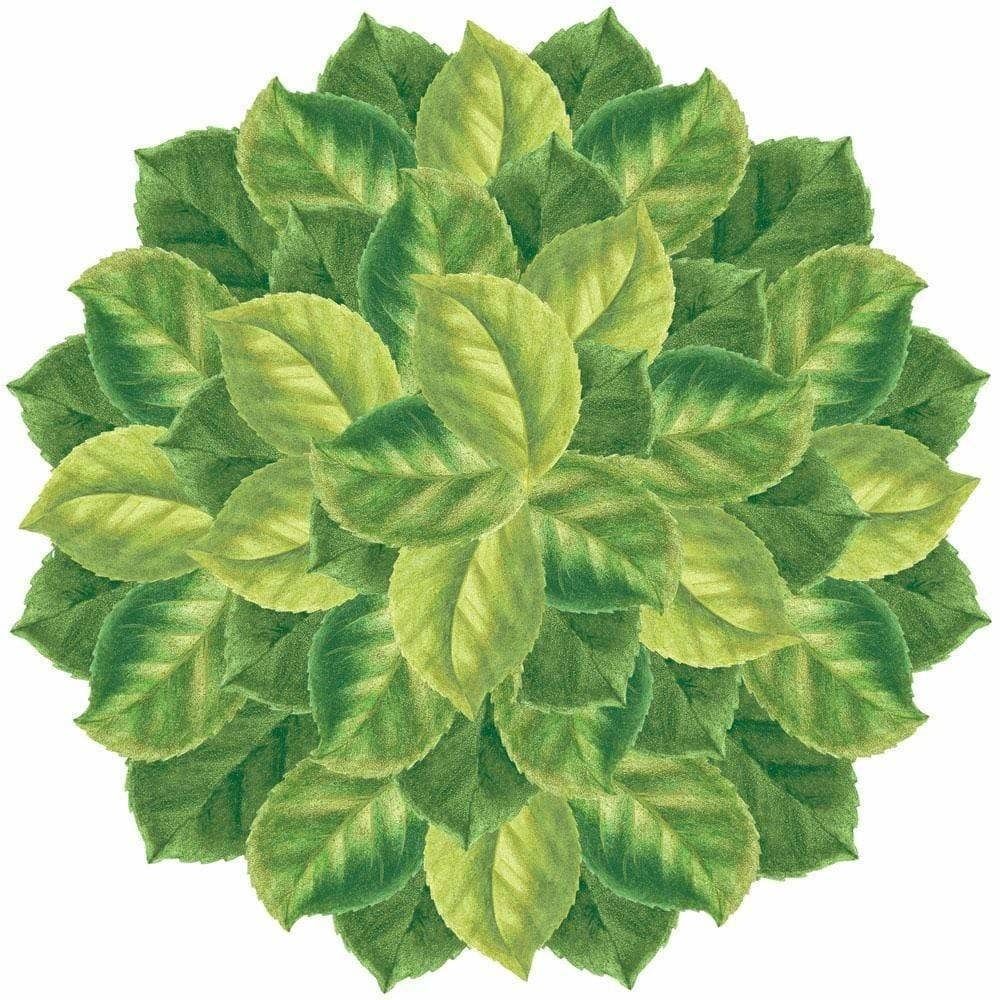 Camellia Leaves Die-Cut Placemat - 1 Per Package