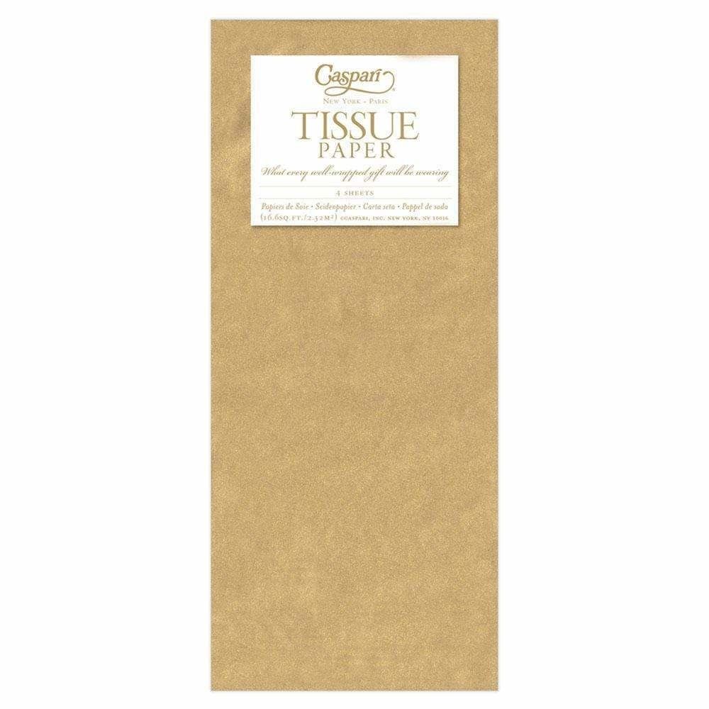 Solid Tissue Paper in Gold - 4 Sheets Included