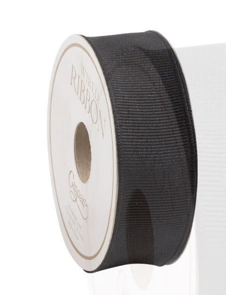 Narrow Black Grosgrain Ribbon - 8 Yard Spool