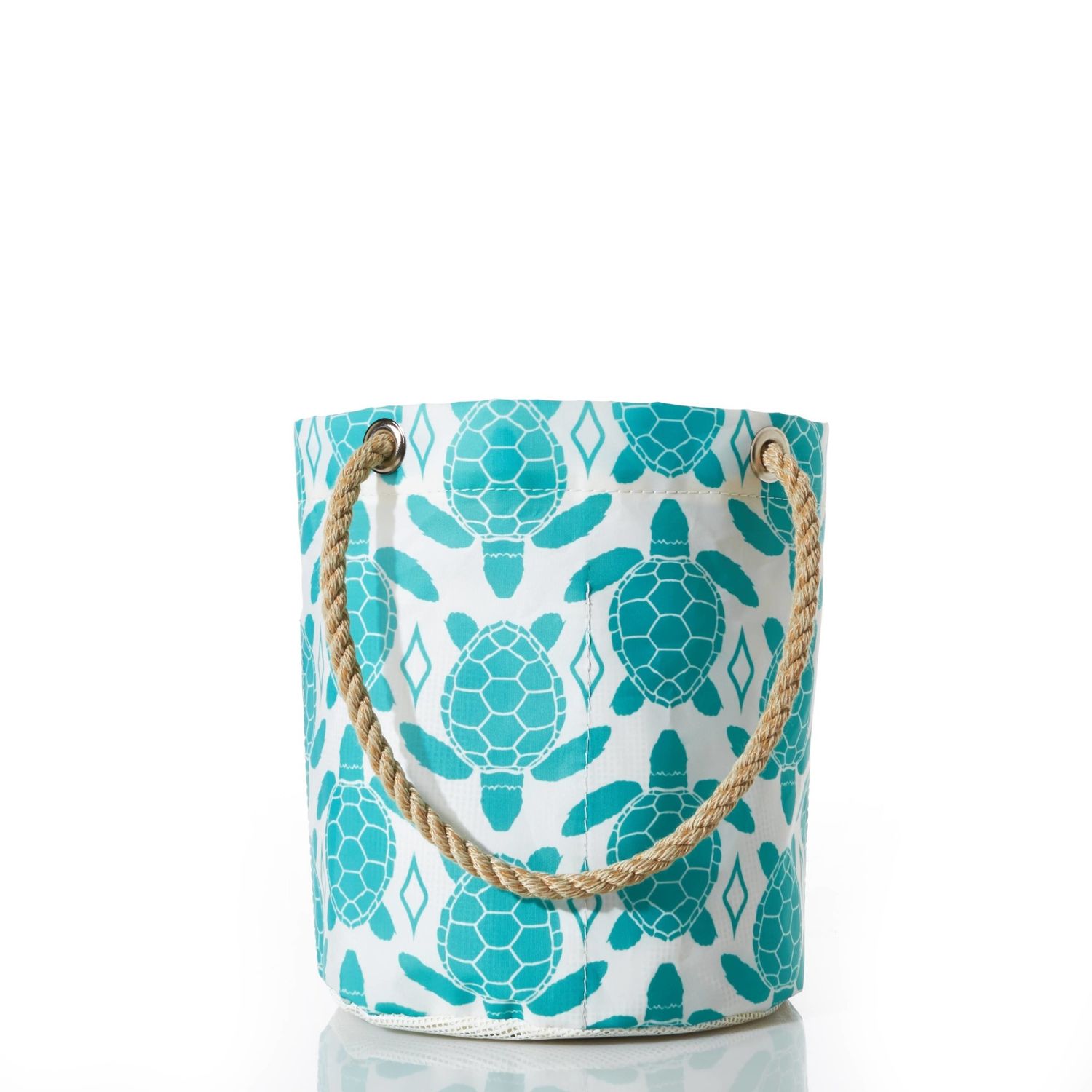 Beachcomber Bucket Bag - Aquamarine Sea Turtle