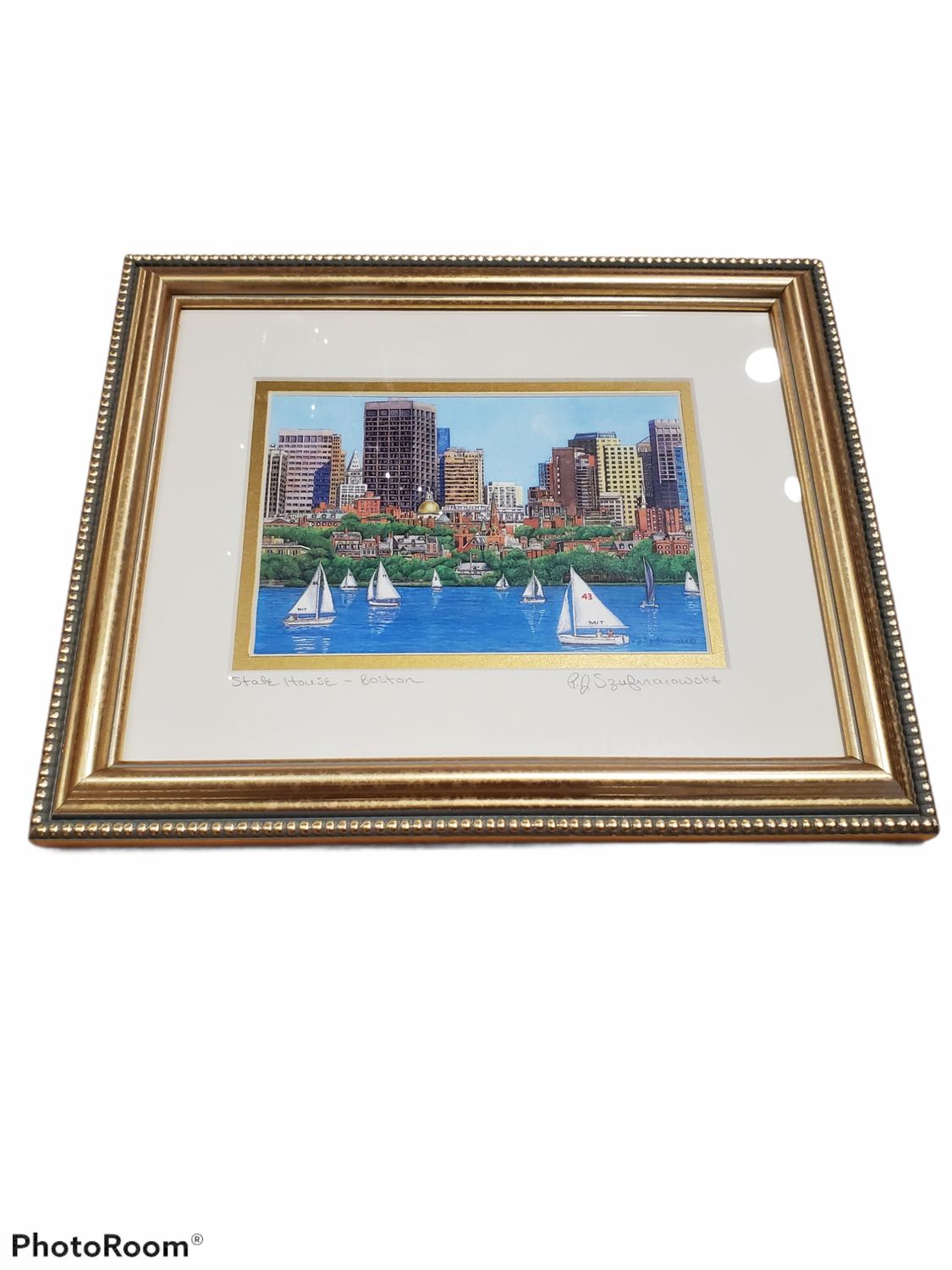 Gold Framed 8x10 Print of State House