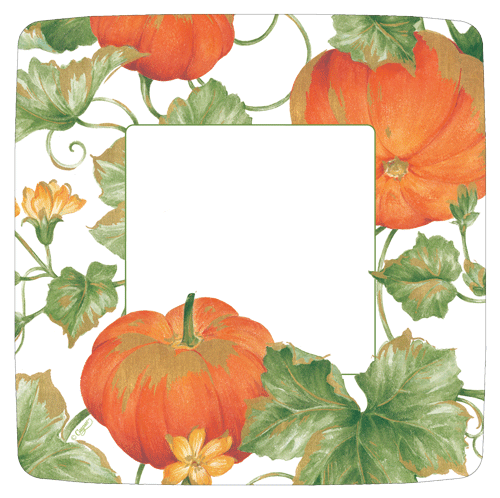 Plate Salad Heirloom Pumpkins Ivory