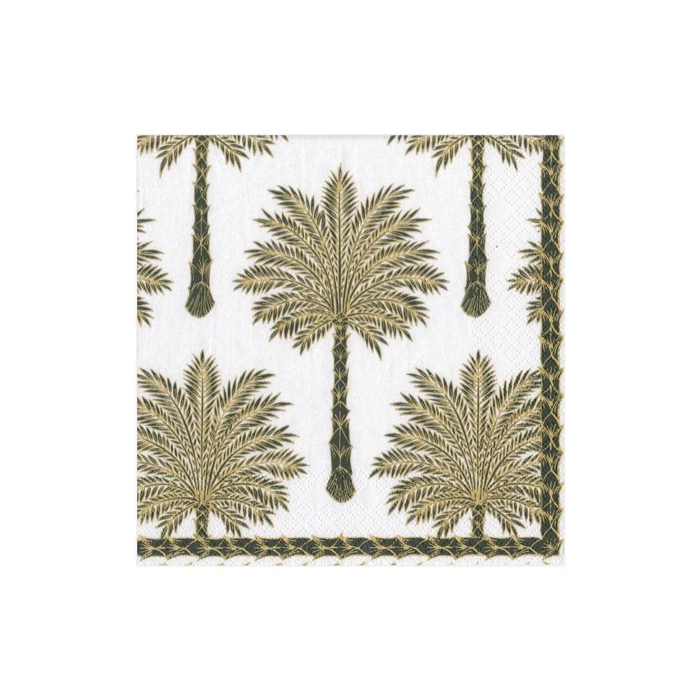 Grand Palms Paper Cocktail Napkins in Black - 20 Per Package