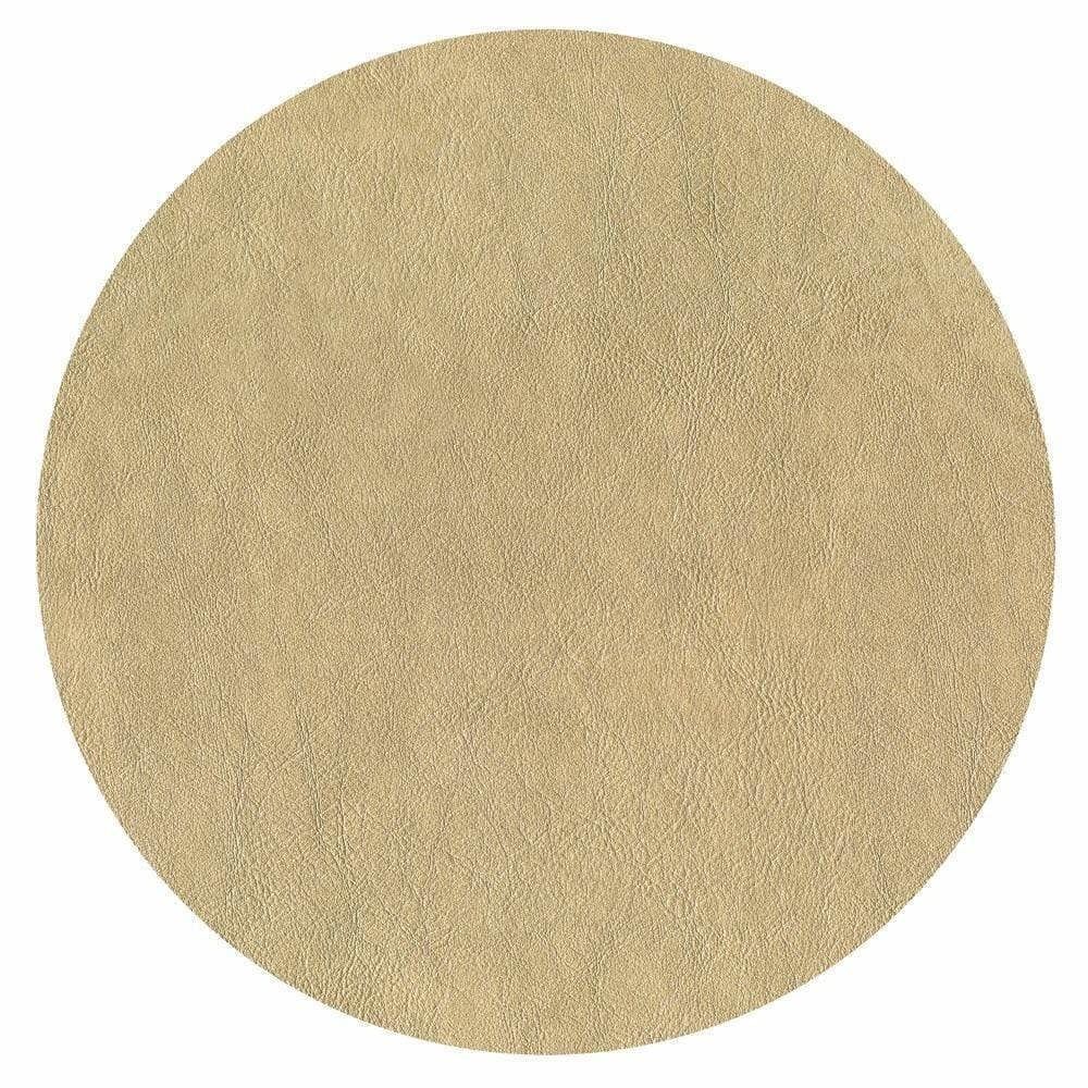 Leather Felt-Backed Placemat in Gold - 1 Each