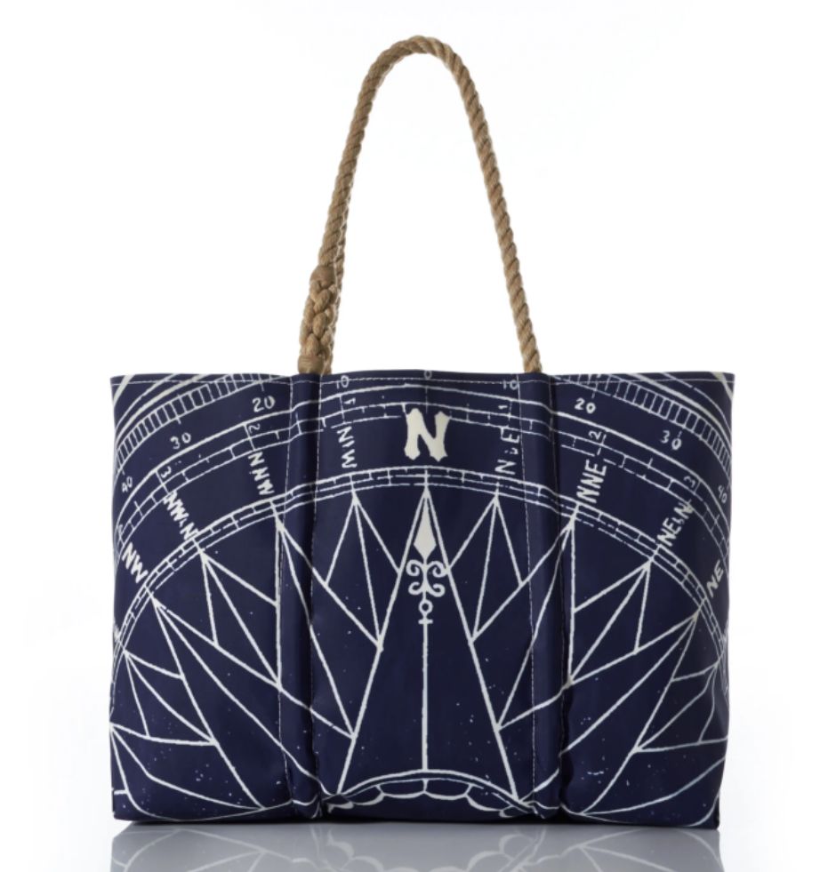 Navy True North Large Tote