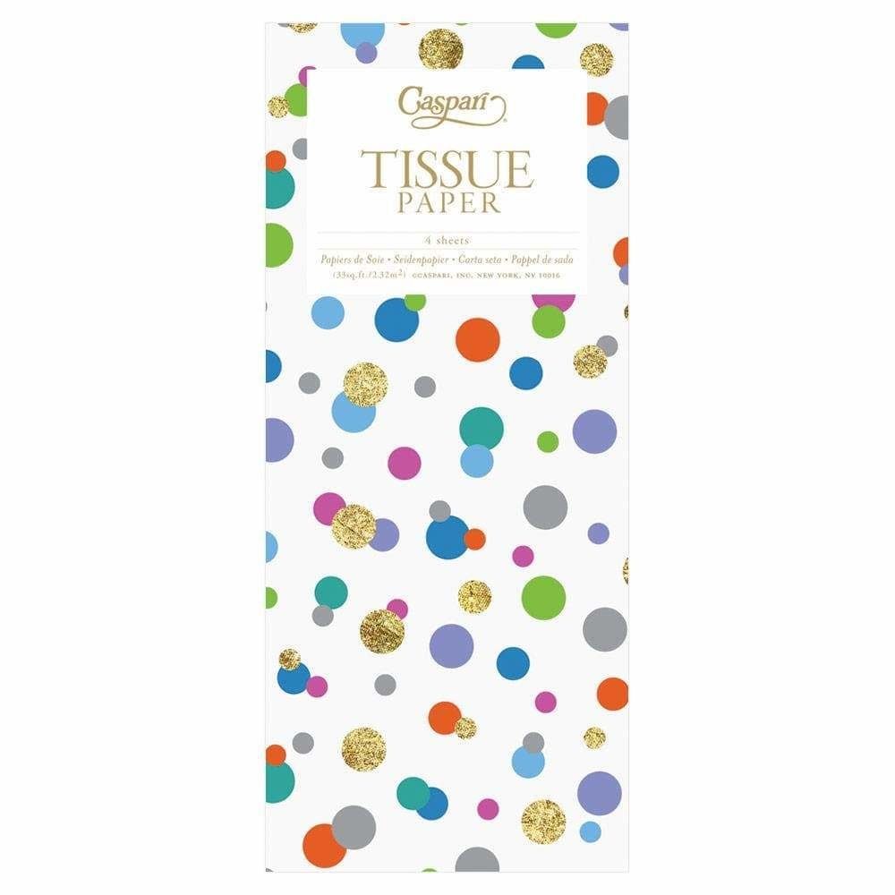 Confetti Brights Tissue Paper - 4 Sheets Included